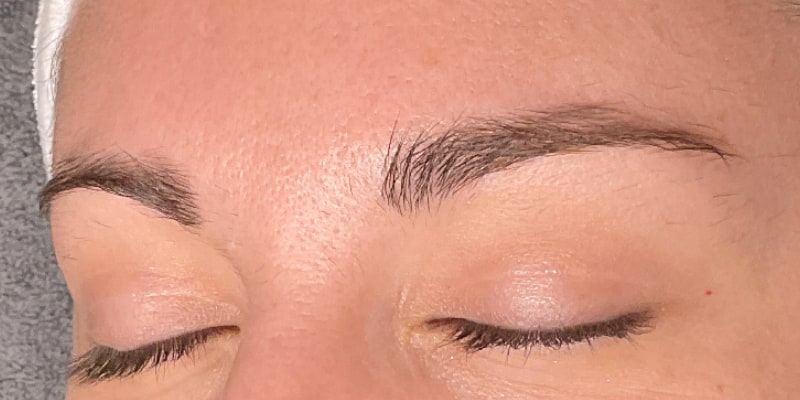 Brow Lamination Before & After Image