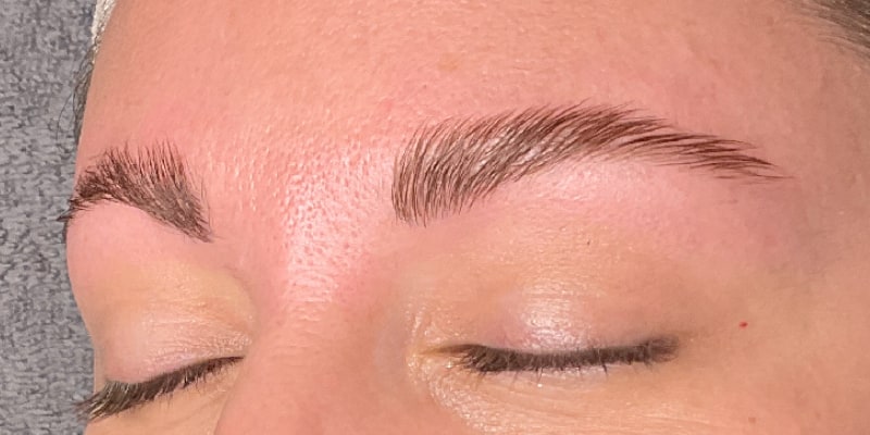 Brow Lamination Before & After Image